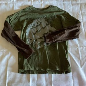Rude Boys Green Long Sleeve Tee Size M
